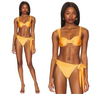 NWT Tularosa Famke Top and Lillia Bottom Set in Orange Sorbet